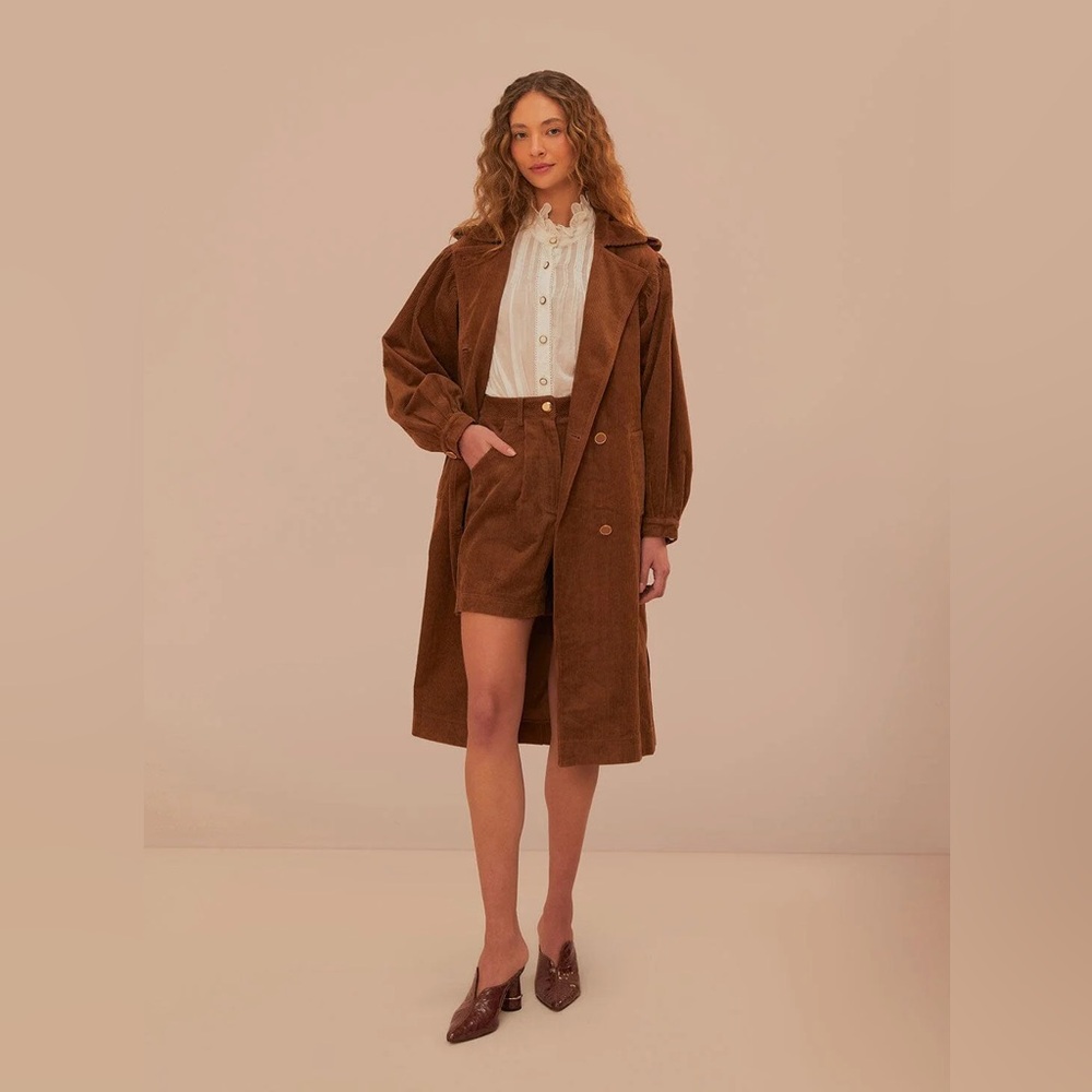 FARM RIO Caramel Corduroy Shorts